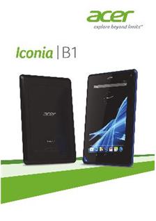 Acer Iconia B 1 manual. Smartphone Instructions.